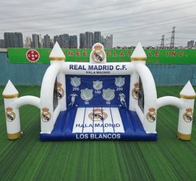 T11-7241 Real Madrid Thema Aufblasbares Fußball-Schießspiel