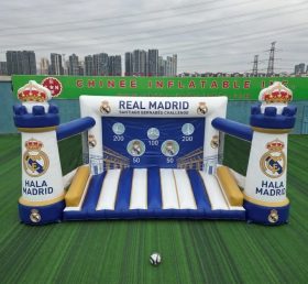 T11-7242 Real Madrid Thema Aufblasbares Fußball-Torwandspiel
