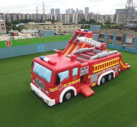 T6-6835 Firetruck Theme Inflatable Playg...