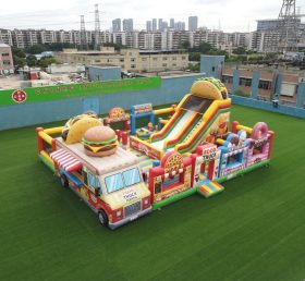 T6-6842 Food Trucks Theme Inflatable Pla...