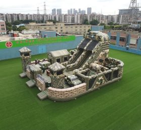 T6-6852 Militärstil-Thema Aufblasbarer Spielplatz