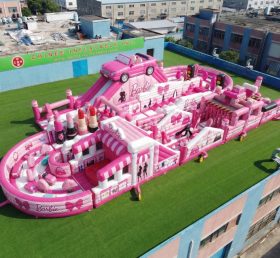 CR2-488 Barbie Thema Riesige Aufblasbare Hindernisparcours Herausfordernder Lauf