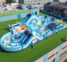 CR2-493 Doraemon Thema Riesiger Aufblasbarer Hindernisparcours Herausfordernder Lauf