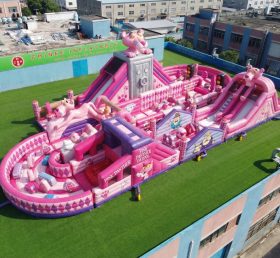 CR2-510 Pink Panther Thema Riesige Aufblasbare Hindernisparcours Herausfordernder Lauf
