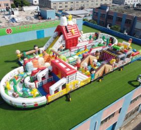 CR2-515 Snoopy Thema Riesiger Aufblasbarer Hindernisparcours Herausfordernder Lauf