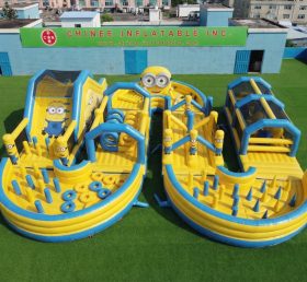 CR2-740 Minions Thema Riesige Aufblasbare Hindernisparcours Herausfordernder Lauf