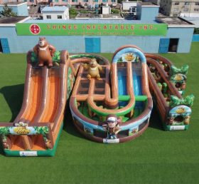 CR2-784 Boonie Bears Thema Riesige Aufblasbare Hindernisparcours Herausfordernder Lauf