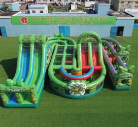 CR2-816 Ninja Turtles Thema Riesige Aufblasbare Hindernisparcours Herausfordernder Lauf