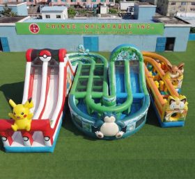 CR2-824 Pokémon Thema Riesiges Aufblasbares Hindernisparcours Herausfordernder Lauf