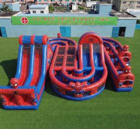 CR2-834 Spider-Man Thema Riesiges Aufblasbares Hindernisparcours Herausfordernder Lauf