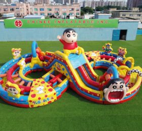 CR2-941 Crayon Shin-chan Thema Riesiger Aufblasbarer Hindernisparcours Herausfordernder Lauf