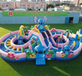 CR2-951 Lilo & Stitch Thema Riesiges Aufblasbares Hindernisparcours Herausfordernder Lauf