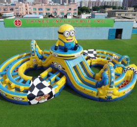 CR2-957 Minions Thema Riesiger Aufblasbarer Hindernisparcours Herausfordernder Lauf