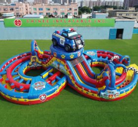 CR2-960 Paw Patrol Thema Riesiges Aufblasbares Hindernisparcours Herausfordernder Lauf