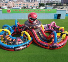 CR2-966 Power Rangers Thema Riesiges Aufblasbares Hindernisparcours Herausfordernder Lauf