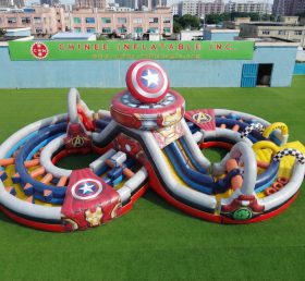 CR2-980 Avengers Thema Riesige Aufblasbare Hindernisparcours Herausforderungslauf