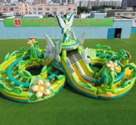 CR2-983 Tinker Bell Thema Riesige Aufblasbare Hindernisparcours Herausfordernder Lauf