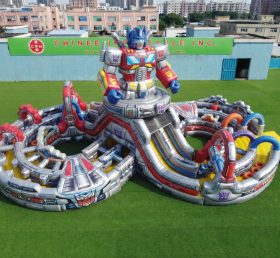 CR2-984 Transformers Thema Riesige Aufblasbare Hindernisparcours Herausfordernder Lauf