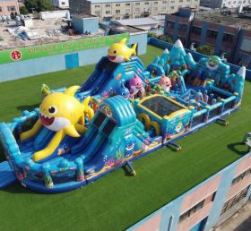 GF3-1002 Baby Shark Themen Inflatable Spielplatz