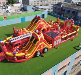 GF3-1010 Feuerwehrauto-Themen Hüpfburg-Spielplatz