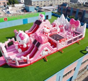 GF3-1012 Hello Kitty Thema Aufblasbarer Spielplatz