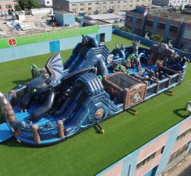 GF3-1013 Drachenzähmen leicht gemacht Thema aufblasbarer Spielplatz