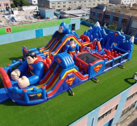 GF3-1038 Superman-Thema Hüpfburg-Spielplatz