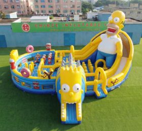 GF3-1178 Die Simpsons Thema Aufblasbarer Funpark