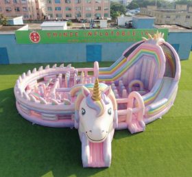 GF3-1179 Einhorn-Thema Aufblasbarer Funpark