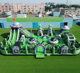 GF3-1183 Alien Thema Aufblasbare Funstadt