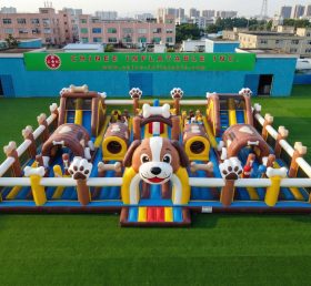 GF3-1198 Hundethema Aufblasbare Spaßstadt