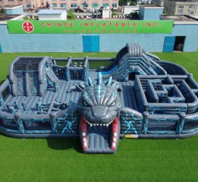 GF3-1213 Godzilla-Thema Aufblasbare Fun-City