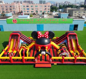 GF3-1233 Mickey & Minnie Thema Aufblasbare Funstadt