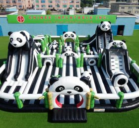 GF3-1246 Panda Thema Aufblasbarer Funpark