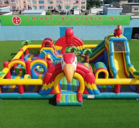 GF3-1248 Papageien-Themen Aufblasbarer Funpark