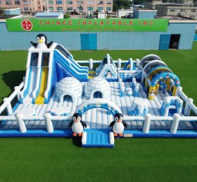 GF3-1250 Pinguin-Thema aufblasbarer Funpark