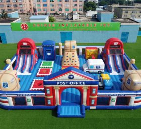 GF3-1256 Postamt Thema Aufblasbarer Funpark