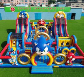 GF3-1267 Sonic Thema Aufblasbare Fun-Stadt
