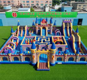 GF3-1317 Schloss Königreich Thema Aufblasbarer Park