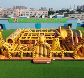 GF3-1340 Giraffen-Thema Hüpfburg Park