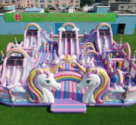 GF3-1415 Einhorn-Themen Inflatable Park