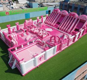 GF3-644 Barbie-Thema Riesiger Aufblasbarer Park