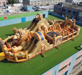 GF3-707 Löwen-Themen Hüpfburg-Spielplatz