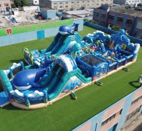 GF3-712 Ozean-Thema Aufblasbarer Spielplatz
