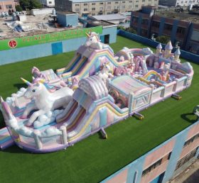 GF3-720 Einhorn-Themen Hüpfburg-Spielplatz