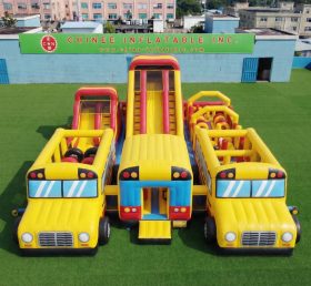 GF3-734 Bus-Themen Hüpfburg-Spielplatz