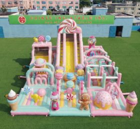 GF3-736 Süßigkeiten-Thema Aufblasbarer Spielplatz