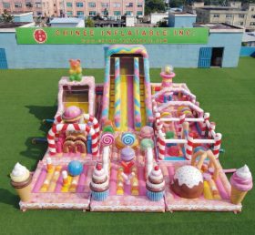 GF3-737 Süßigkeiten-Themen Aufblasbarer Spielplatz
