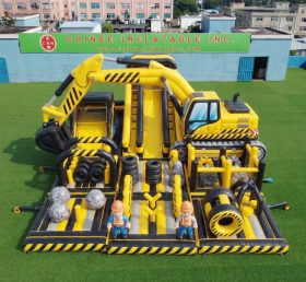 GF3-744 Bagger-Themen Hüpfburg-Spielplatz