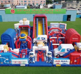 GF3-769 Postamt Thema Aufblasbarer Spielplatz